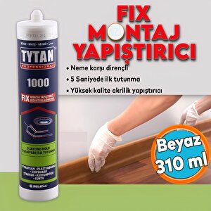 Montaj Yapıştırıcı 310 Ml Beyaz Mutfak Banyo Ahşap Dolap Beton Fayans Mermer Çok Amaçlı