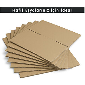 35x25x20 Cm Koli-kutu | 10 ADET | Hafif Eşya Kolisi Tek Oluklu 3mm Karton Kutu 10 Adet
