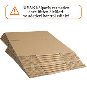 40x25x25 Cm Koli-kutu | 50 ADET | Hafif Eşya Kolisi Tek Oluklu 3mm Karton Kutu 50 Adet