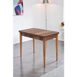 Damla Hilal Mdf Mutfak Masa Sandalye Takımı 60x100cm Ceviz
