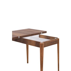 Damla Hilal Mdf Mutfak Masa Sandalye Takımı 60x100cm Ceviz