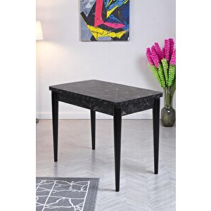 Damla Hilal Mdf Mutfak Masa Sandalye Takımı 60x100cm Siyah