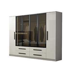 Atlas 6 Kapaklı %100 Mdf Gardırop | Ücretsiz Teslimat Ve Kurulum