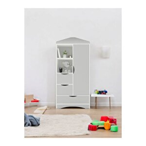 Baby Steps Gardırop / Elbise Dolabı / Çocuk Genç / Raflı Ve Çekmeceli