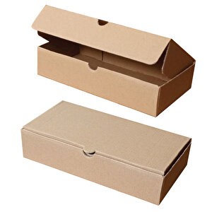 24x12x5cm Karton-Kutu |25 ADET | Kraft Renk E-Ticaret-Kargo-Ürün-Hediye Kutusu