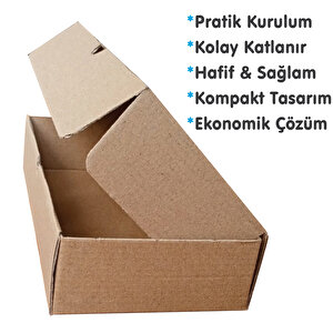 24x12x5cm Karton-Kutu |25 ADET | Kraft Renk E-Ticaret-Kargo-Ürün-Hediye Kutusu