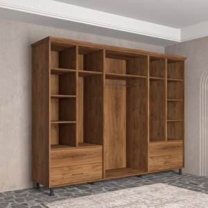 Softwood Ceviz Kapaklı Gardırop