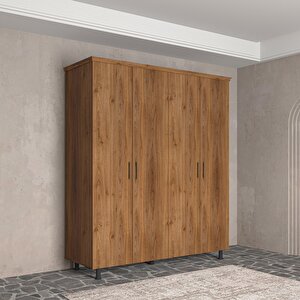 Softwood Ceviz Kapaklı Gardırop