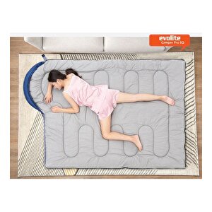 Camper Pro Sq Birleştirilebilir 2 Kişilik Uyku Tulumu Mavi