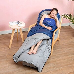 Camper Pro Sq Birleştirilebilir Uyku Tulumu Mavi