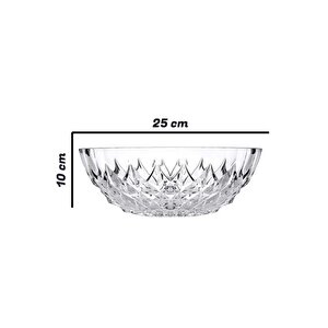 Lavinia Cam Kase - Çok Amaçlı Sunum Servis Kasesi 24 Cm.