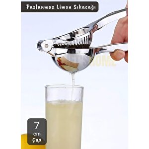 Limon Sıkacağı Paslanmaz Narenciye Sıkacağı Çelik Mandalina Sıkacağı 22 Cm