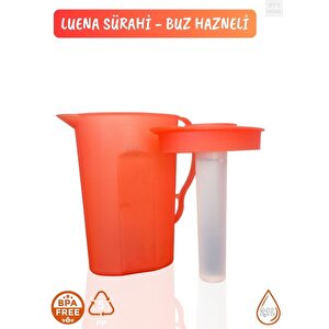 Luena Sürahi Pp-5 Kokusuz Sürahi Soğutuculu Turuncu Sürahi Bpa Free 2,1 L