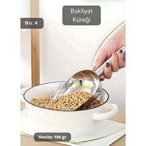 Erzak Küreği Paslanmaz Buz Küreği Çelik Bakliyat Küreği Asma Delikli Ss 201 Kürek No:4 22 Cm