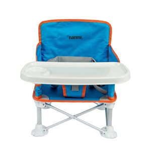 Deluxe Portatif Katlanabilir Mama Sandalyesi Mavi