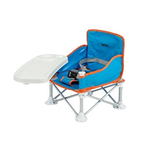 Deluxe Portatif Katlanabilir Mama Sandalyesi Mavi