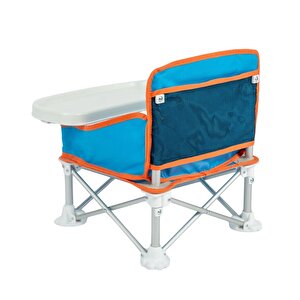 Deluxe Portatif Katlanabilir Mama Sandalyesi Mavi
