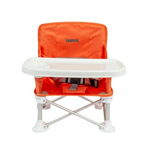 Deluxe Portatif Katlanabilir Mama Sandalyesi Turuncu