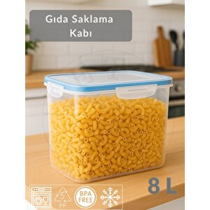 Vakumlu Saklama Kabı Hava Almaz Bpa Free Kilitlenebilir Büyük Gıda Saklama kabı 8 l
