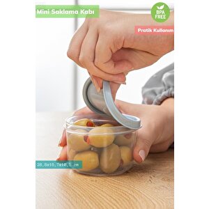 Saklama Kabı Mini Erzak Kabı Buzdolabı Kabı Yuvarlak Bpa Free 175 Ml