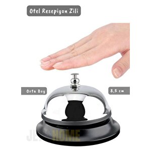 Otel Zili Resepsiyon Zili Restoran Zili Bar Zili Mutfak Zil Paslanmaz Çelik 8,5 Cm