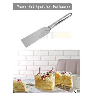 Pasta Spatulası Paslanmaz Kek Spatulası Krema Spatula No:3 Çelik 29 Cm