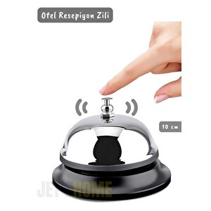 Otel Zili Resepsiyon Zili Restoran Zili Bar Zili Mutfak Zil Paslanmaz Çelik 10 Cm