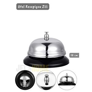 Otel Zili Resepsiyon Zili Restoran Zili Bar Zili Mutfak Zil Paslanmaz Çelik 10 Cm