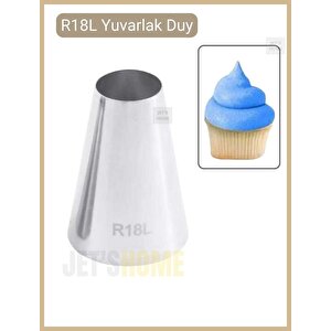 R18l Krema Duyu Büyük Boy Pasta Duyu Paslanmaz Çelik 35x18x48 Mm