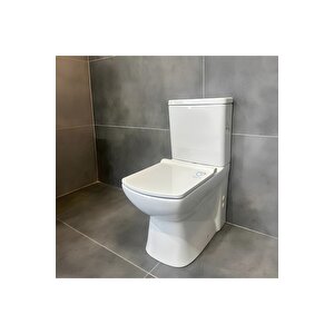 Capri Duvara Sıfır Klozet, Capri Rico Monoslim Yavaş Kapak Iç Takım