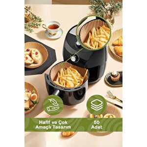 Mithra Life 50 Adet Hava Fritözü Airfryer Pişirme Kağıdı Kalıbı Mit1170
