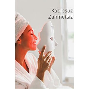 Kfm-8650 Şarjlı Kızılötesi Işıklı Sıkılaştırıcı Ve Terapi Maskesi
