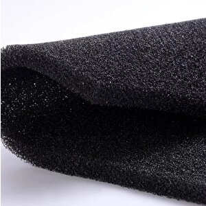 Fi̇ltre Süngeri̇ 20 Mm (en: 1,5 Mt Boy: 0,5 Mt) Siyah-Füme