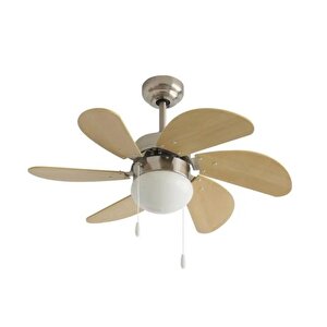Dlc Mistral Bakır Motor 76cm Tavan Vantilatörü Gümüş