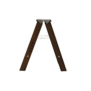 Step Gordi̇os Ahşap Çi̇ft Çikişli 2 Basamakli Merdi̇ven