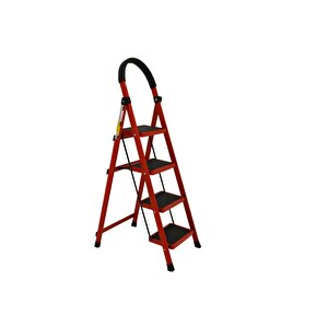 4 Basamaklı Metal Merdiven (1.48 Metre)