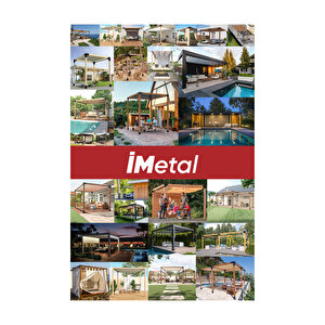Sarar Ahşap Pergola Braket Seti İki Bölümlü 85 X 85 Mm Ahşaplar Için