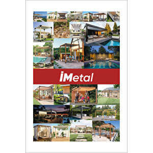 Sarar  Ahşap Pergola Seti Tek Bölümlü 90x90 mm Ahşaplar Dahil