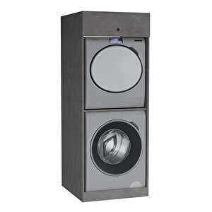Ubm Senfoni Çamaşır Ve Kurutma Makinesi Dolabı 70 Cm Retro Gümüş