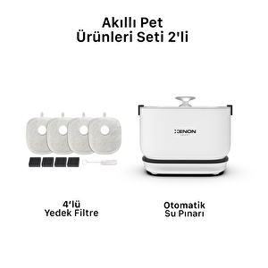 Otomatik Su Pınarı Ve Yedek Filtre 2'li Pet Ürünleti Seti