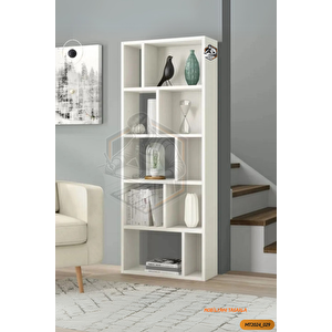 Tamamı Mdf 10 Bölmeli Boy Kitaplık Salon / Yatak Odası / Çalışma Odası / Ofis