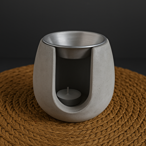 Minimalist Beton Buhardanlık Gri