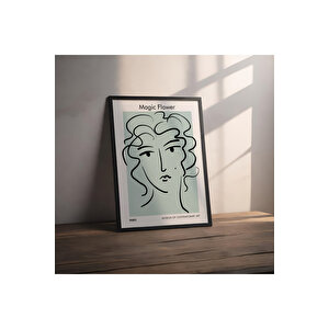 Dekoratif Çerçevesiz Poster Magic Flower Soyut Çerçevesiz Tablo 40x50 cm