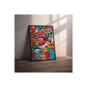 Dekoratif Çerçevesiz Poster Pop Art Comic Book Çerçevesiz Tablo 21x30 cm