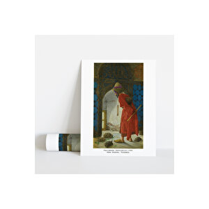Dekoratif Çerçevesiz Poster Kaplumbağa Terbiyecisi Osman Hamdi Bey 40x50 cm