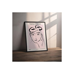 Dekoratif Çerçevesiz Poster  Fashion Collection Soyut Çerçevesiz Tablo 40x50 cm