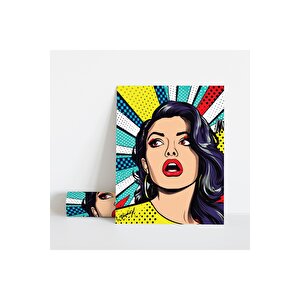 Dekoratif Çerçevesiz Poster Pop Art Women Çerçevesiz Tablo 13x18 cm