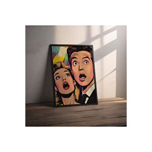 Dekoratif Çerçevesiz Poster Pop Art Çift Çerçevesiz Tablo 30x40 cm