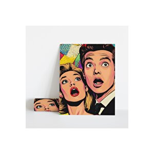 Dekoratif Çerçevesiz Poster Pop Art Çift Çerçevesiz Tablo 15x21 cm