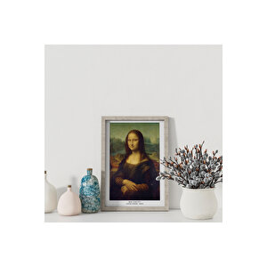 Dekoratif Çerçevesiz Poster Mona Lisa Leonardo Da Vinci 40x50 cm